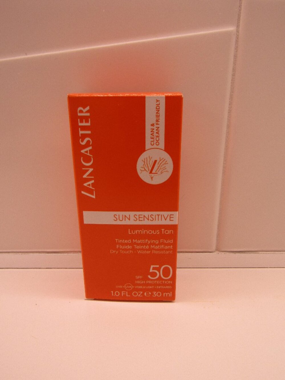 LANCASTER Sun Sensitive Tinted Mattifying Fluid--Dry Touch--NIB--SPF 50